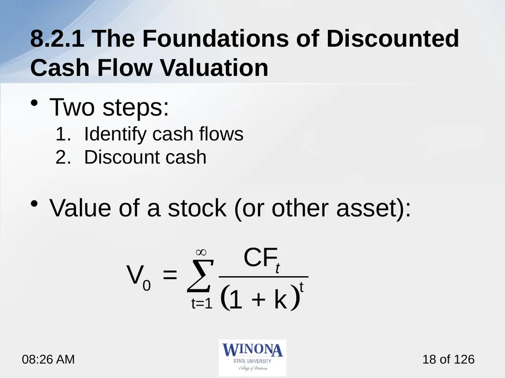 Topic 7: Equity Valuation Larry Schrenk, - slide 18 of 126
