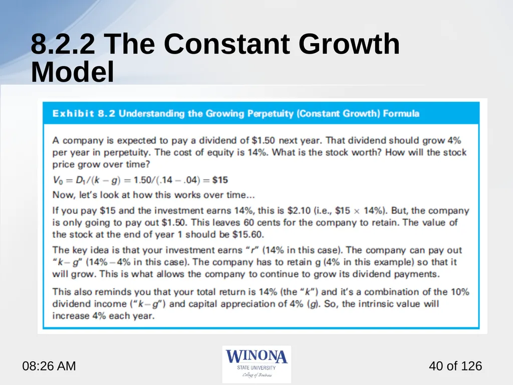Topic 7: Equity Valuation Larry Schrenk, - slide 40 of 126