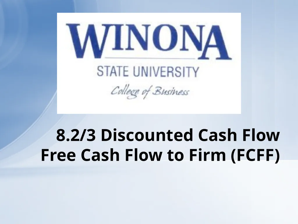 Topic 7: Equity Valuation Larry Schrenk, - slide 82 of 126