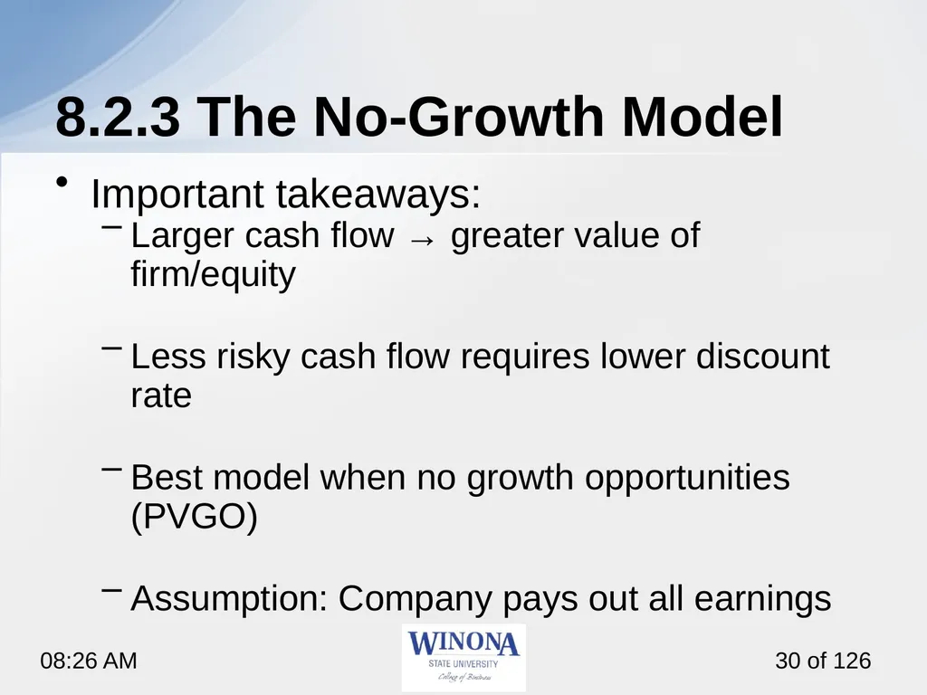 Topic 7: Equity Valuation Larry Schrenk, - slide 30 of 126