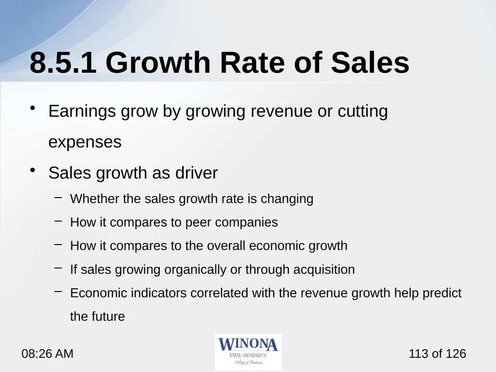 Topic 7: Equity Valuation Larry Schrenk, - slide 113 of 126