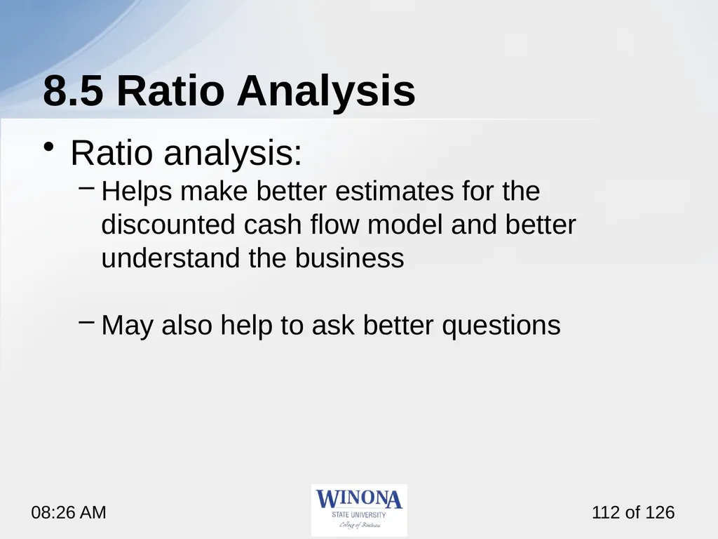 Topic 7: Equity Valuation Larry Schrenk, - slide 112 of 126
