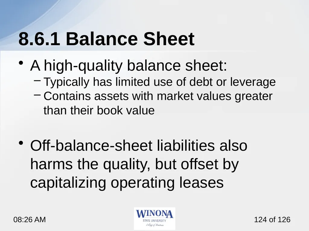 Topic 7: Equity Valuation Larry Schrenk, - slide 124 of 126