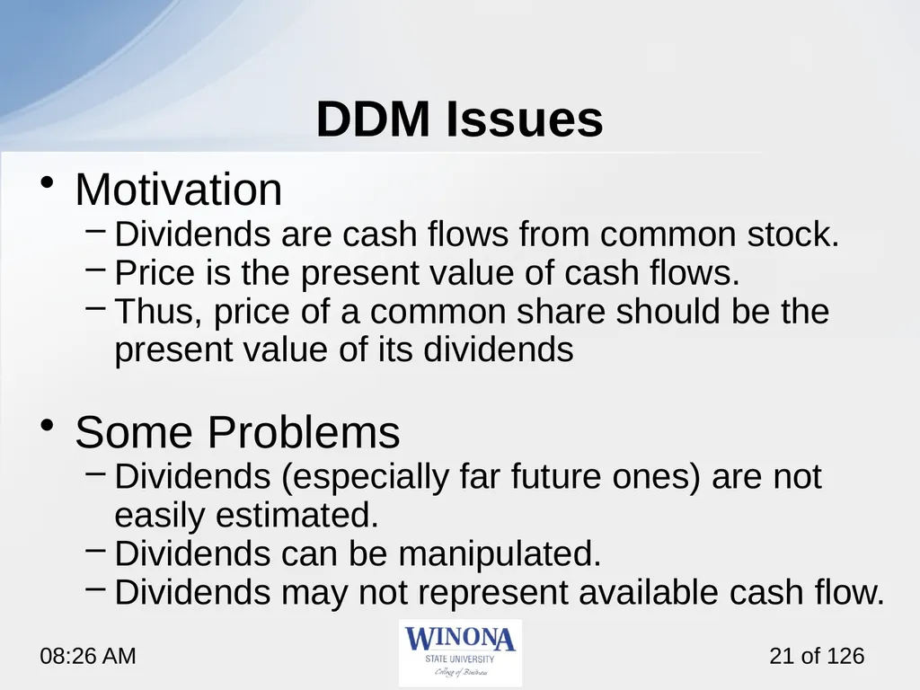 Topic 7: Equity Valuation Larry Schrenk, - slide 21 of 126