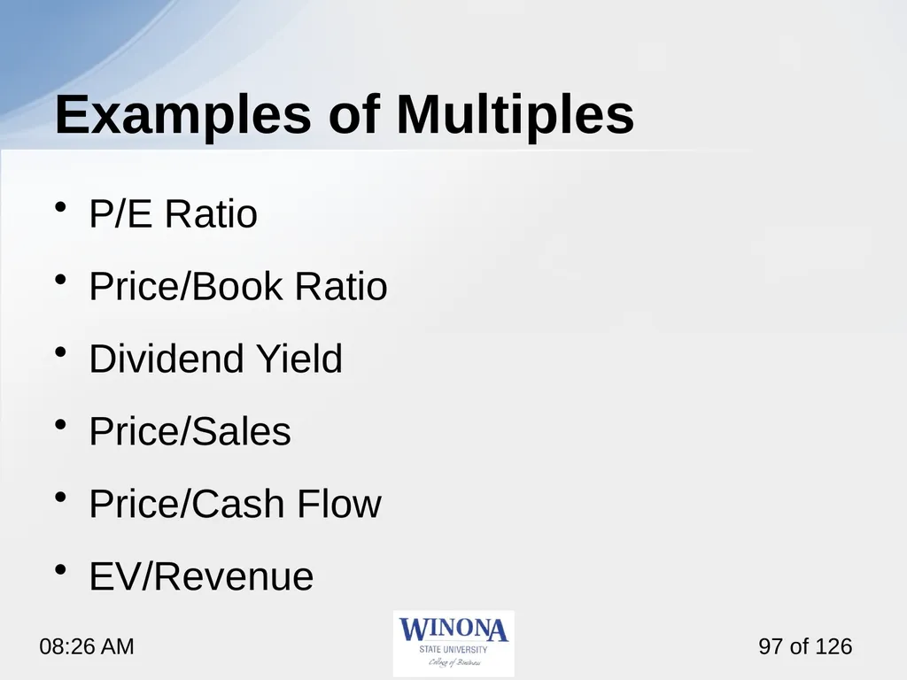 Topic 7: Equity Valuation Larry Schrenk, - slide 97 of 126