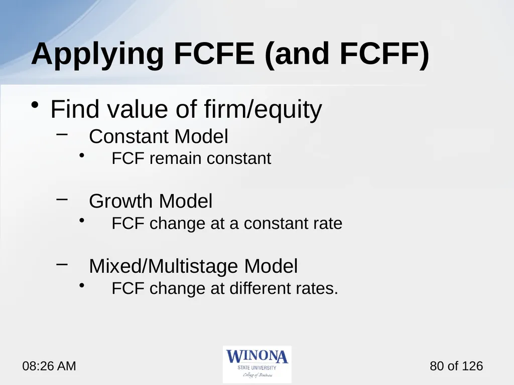 Topic 7: Equity Valuation Larry Schrenk, - slide 80 of 126