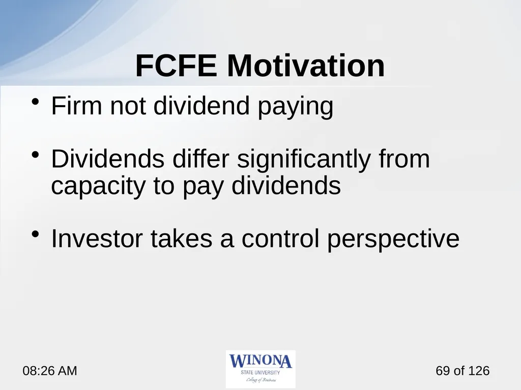 Topic 7: Equity Valuation Larry Schrenk, - slide 69 of 126
