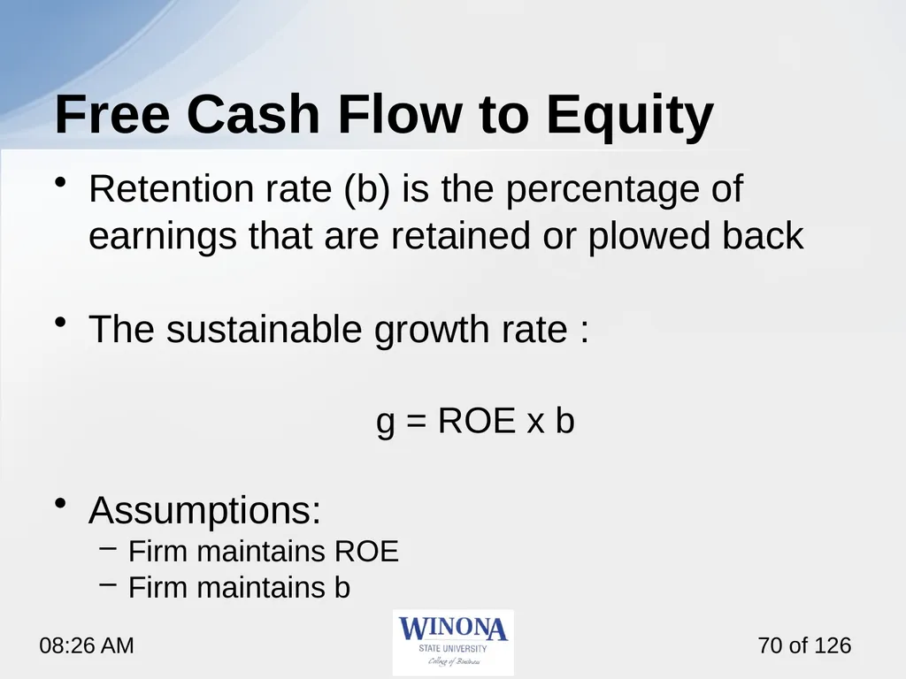 Topic 7: Equity Valuation Larry Schrenk, - slide 70 of 126