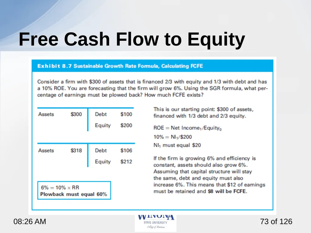 Topic 7: Equity Valuation Larry Schrenk, - slide 73 of 126