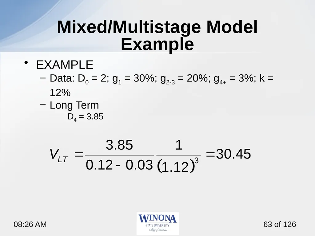Topic 7: Equity Valuation Larry Schrenk, - slide 63 of 126