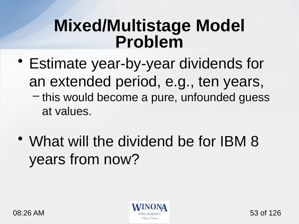 Topic 7: Equity Valuation Larry Schrenk, - slide 53 of 126