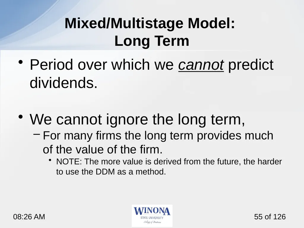 Topic 7: Equity Valuation Larry Schrenk, - slide 55 of 126