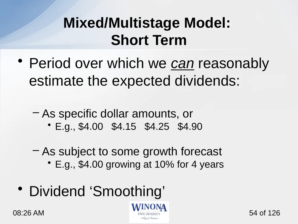 Topic 7: Equity Valuation Larry Schrenk, - slide 54 of 126