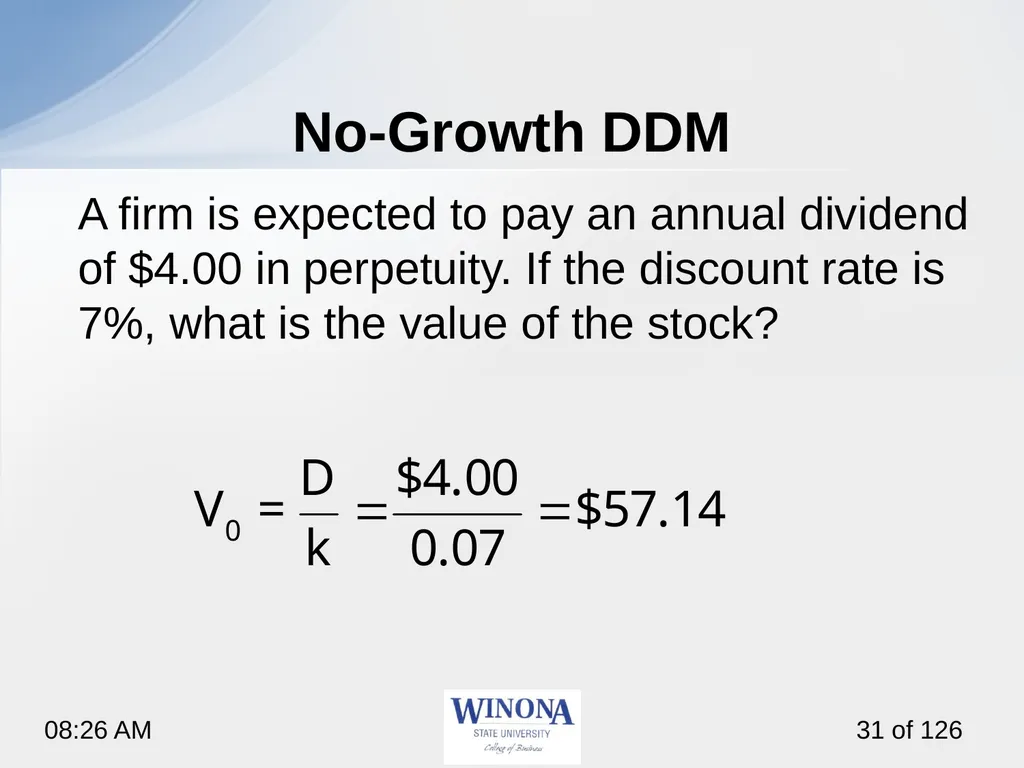 Topic 7: Equity Valuation Larry Schrenk, - slide 31 of 126