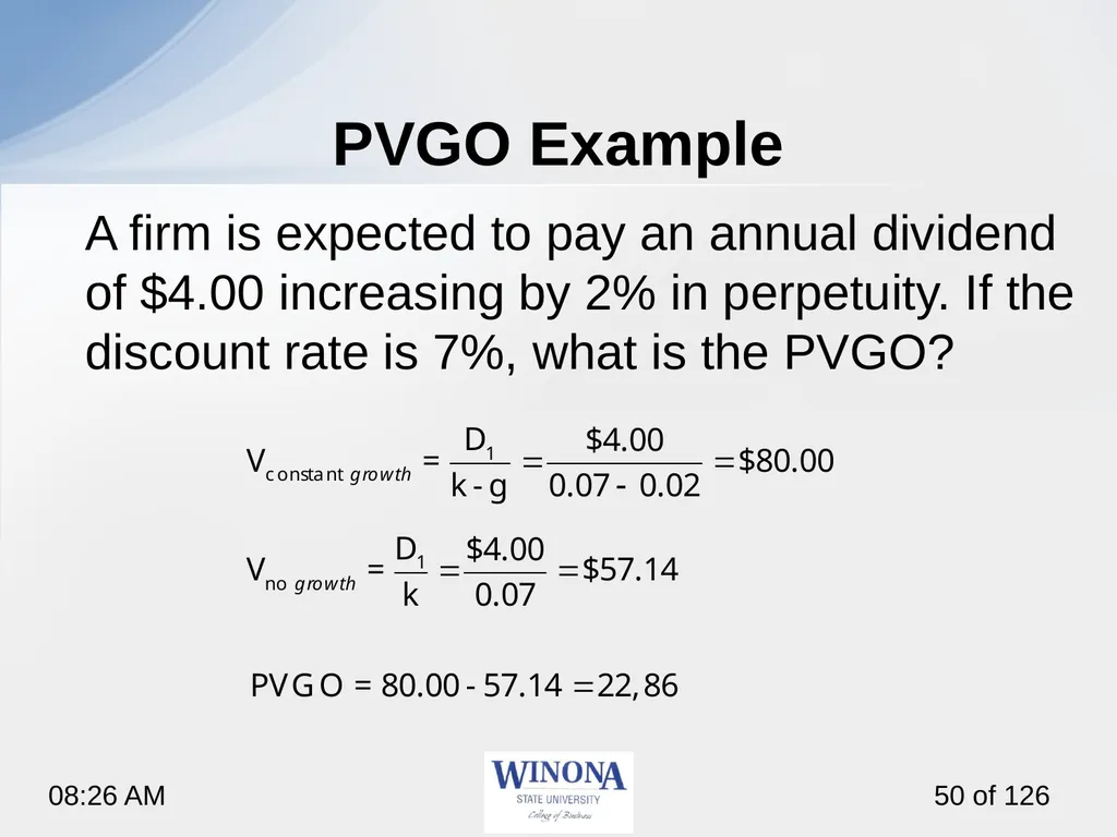 Topic 7: Equity Valuation Larry Schrenk, - slide 50 of 126