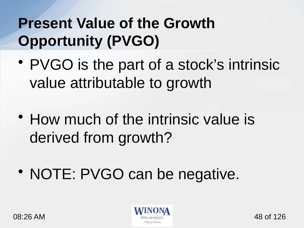 Topic 7: Equity Valuation Larry Schrenk, - slide 48 of 126