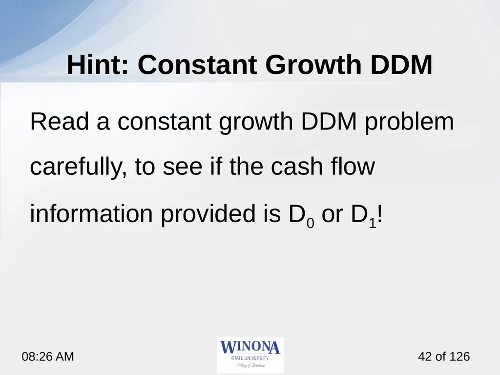 Topic 7: Equity Valuation Larry Schrenk, - slide 42 of 126