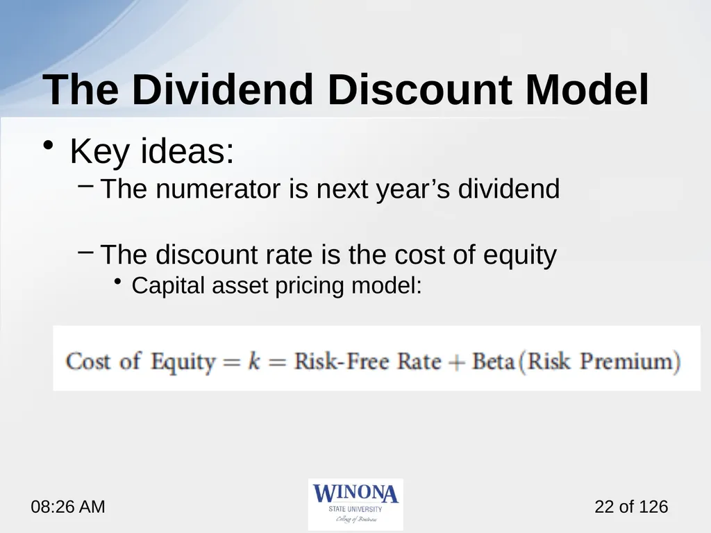 Topic 7: Equity Valuation Larry Schrenk, - slide 22 of 126