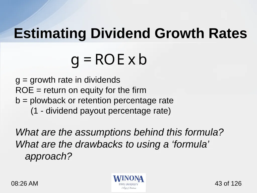 Topic 7: Equity Valuation Larry Schrenk, - slide 43 of 126