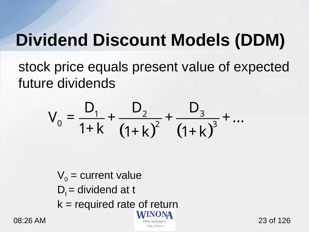 Topic 7: Equity Valuation Larry Schrenk, - slide 23 of 126