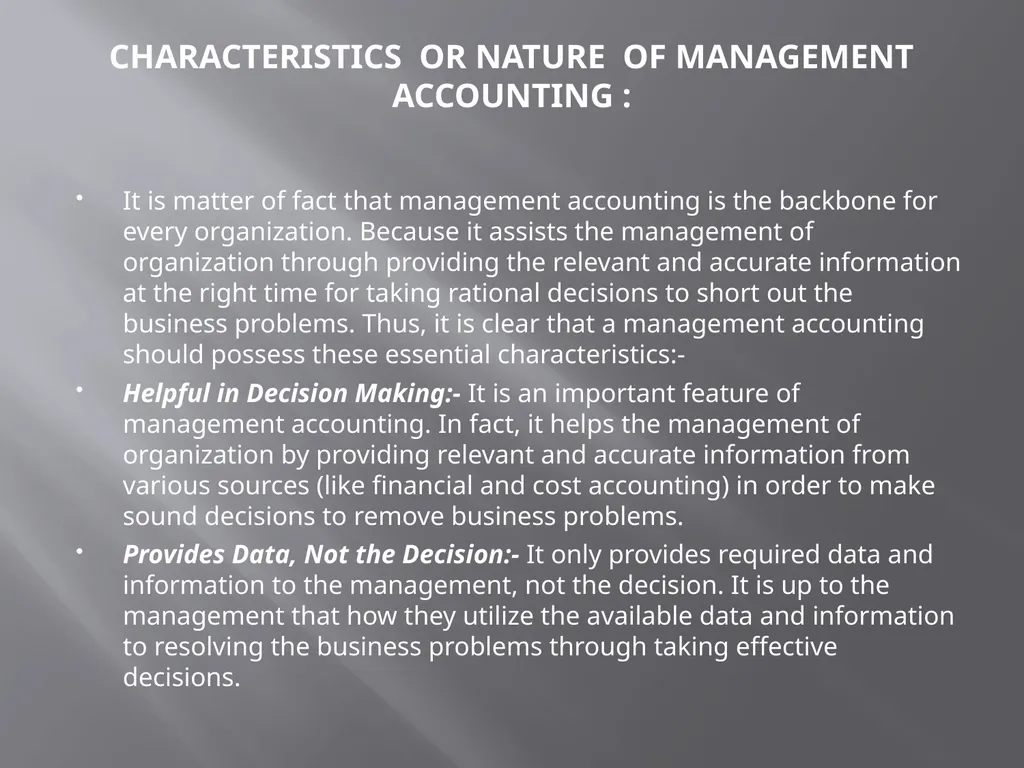 DEPARTMENT : BUSINESS ADMINISTRATION TOPIC - slide 4 of 20