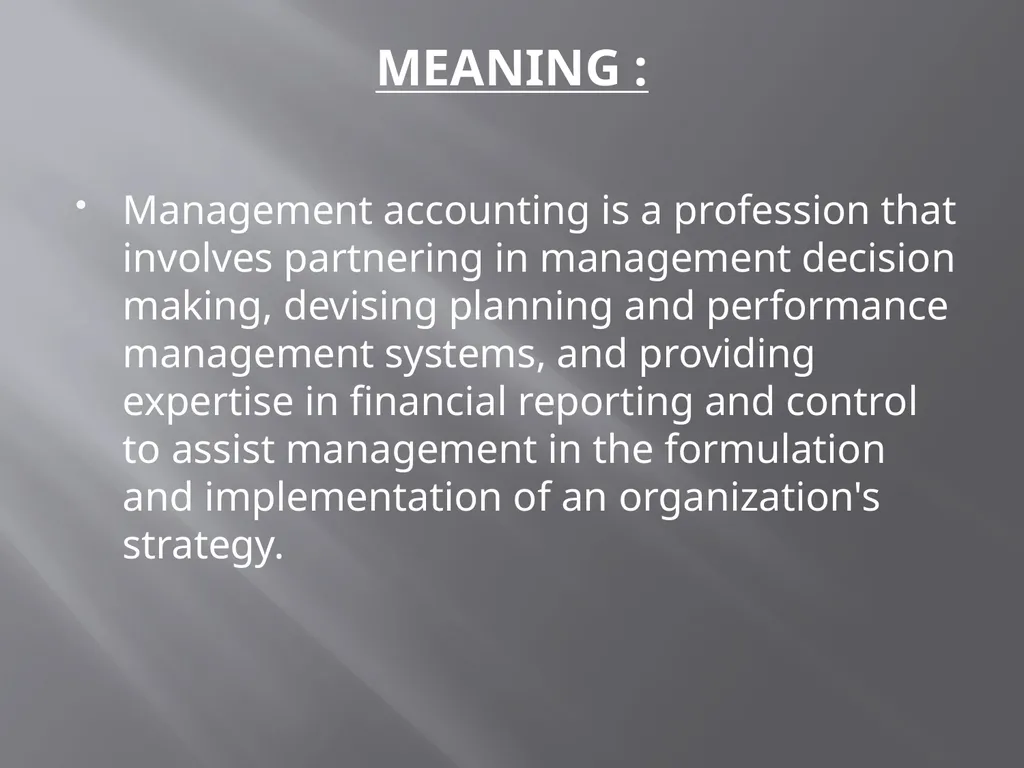 DEPARTMENT : BUSINESS ADMINISTRATION TOPIC - slide 2 of 20