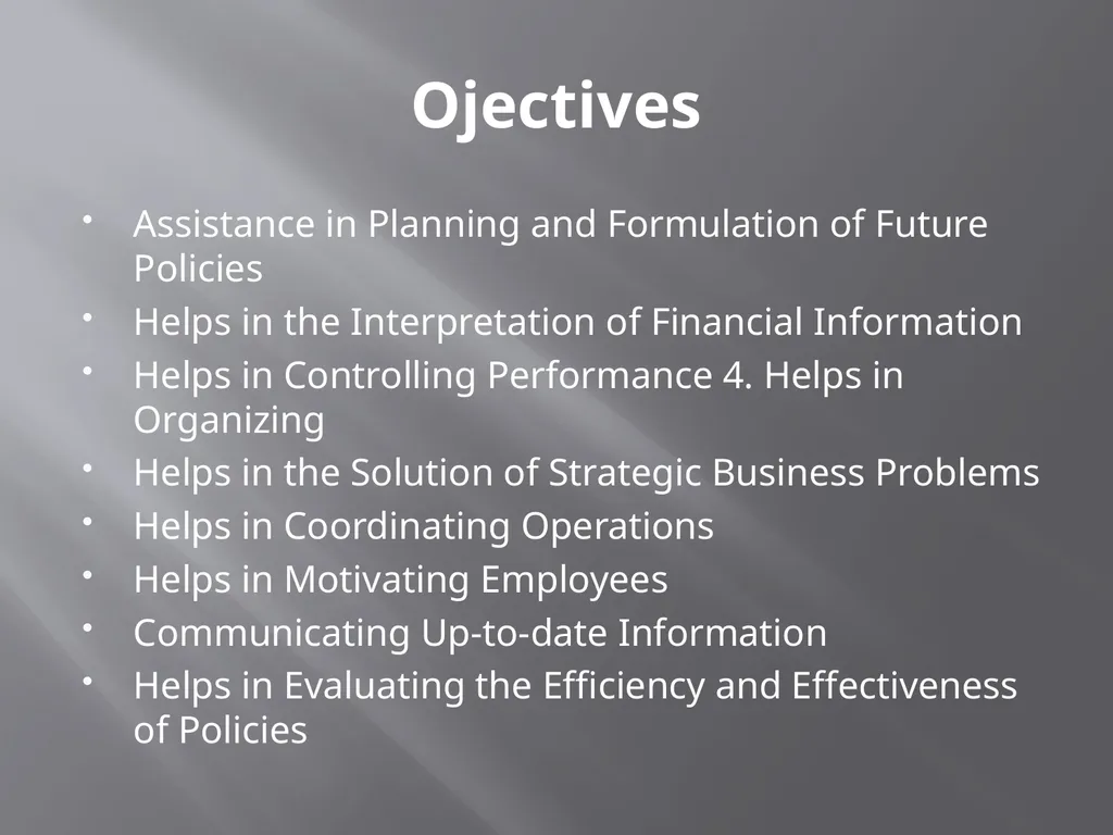 DEPARTMENT : BUSINESS ADMINISTRATION TOPIC - slide 3 of 20