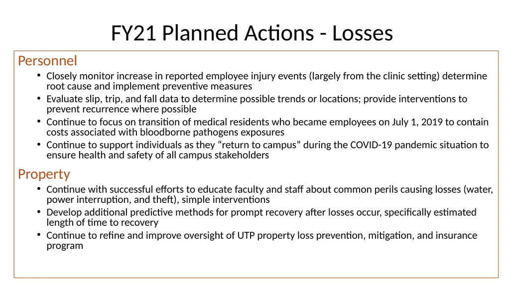 FY20 SHERM Metrics-Based Performance Summary Key - slide 14 of 46
