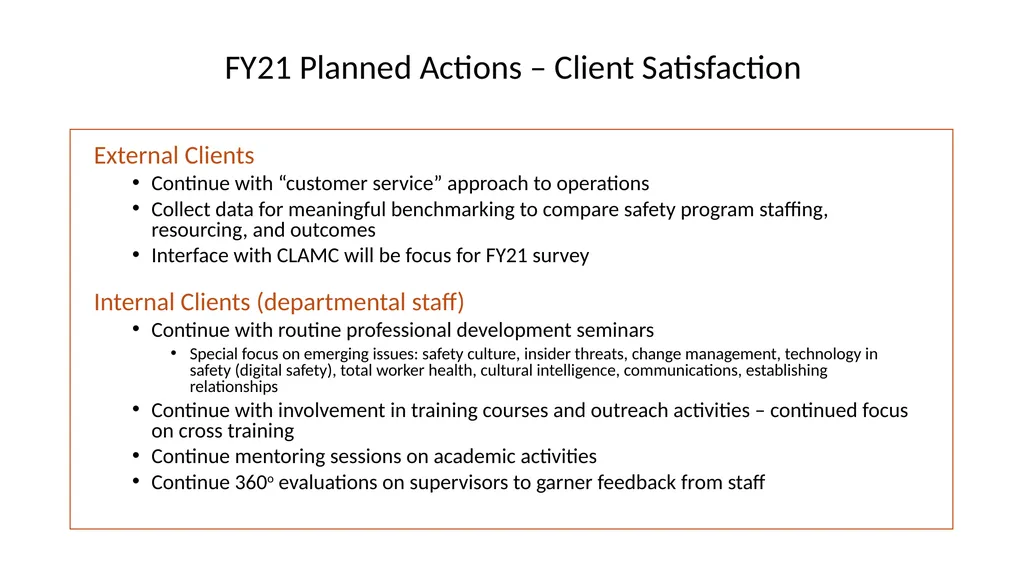 FY20 SHERM Metrics-Based Performance Summary Key - slide 40 of 46