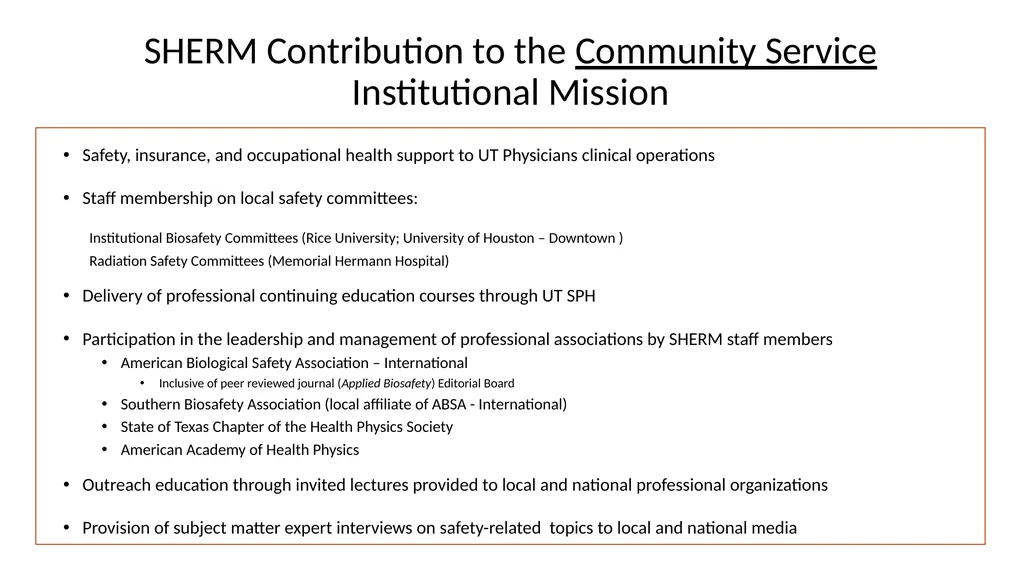 FY20 SHERM Metrics-Based Performance Summary Key - slide 42 of 46
