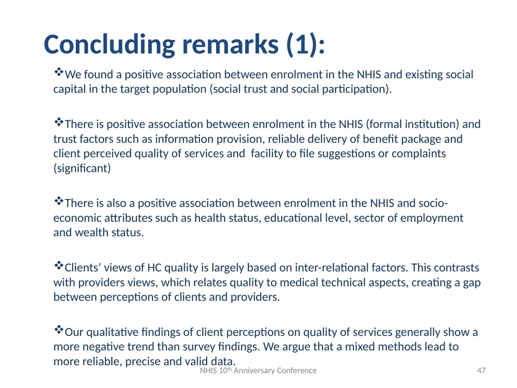 “ “Towards a client-oriented health insurance - slide 47 of 49