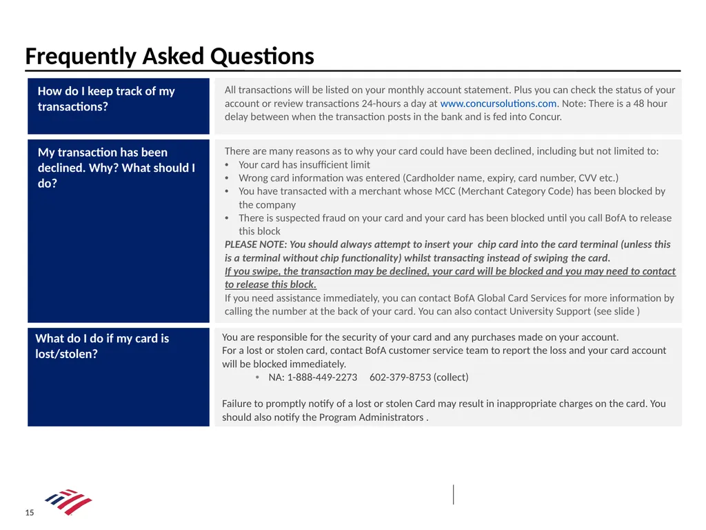 Purchase/Travel Program New Card Registration and - slide 15 of 18