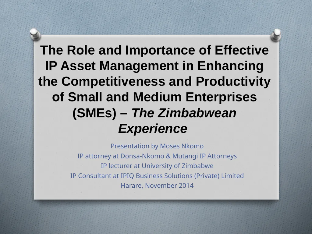 The Role and Importance of Effective IP Asset
