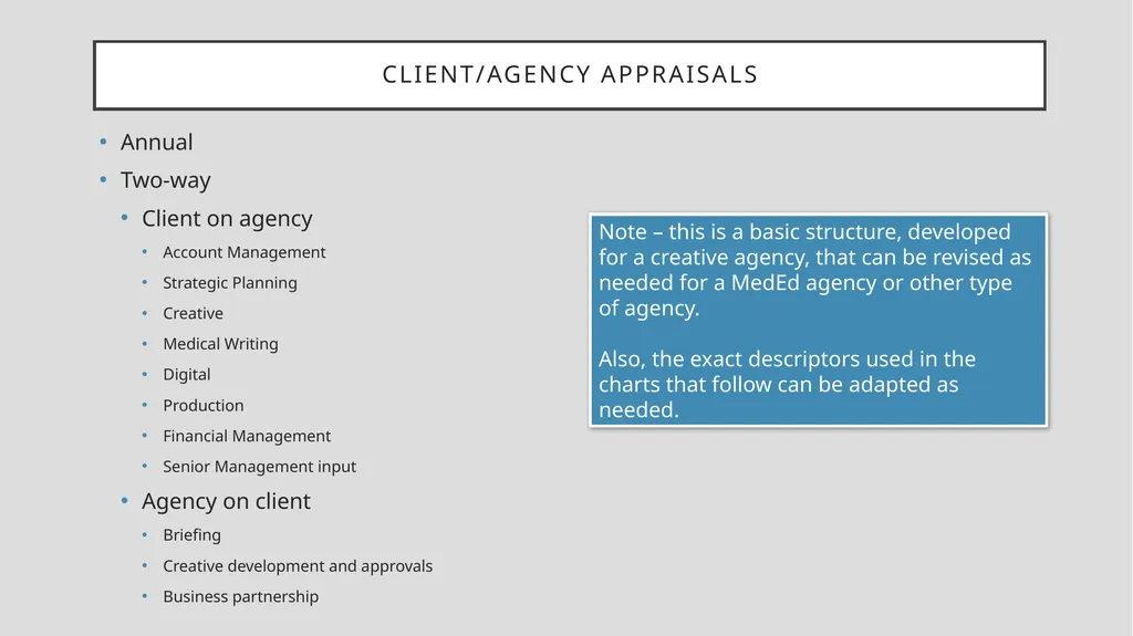 HOW TO STRUCTURE A 360 APPRAISAL For more - slide 2 of 10
