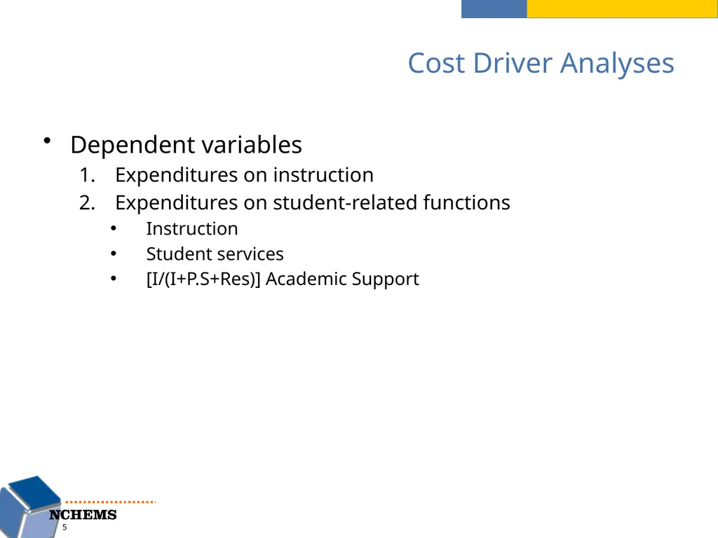 Cost Driver Analysis: General Approach to the Work - slide 5 of 16