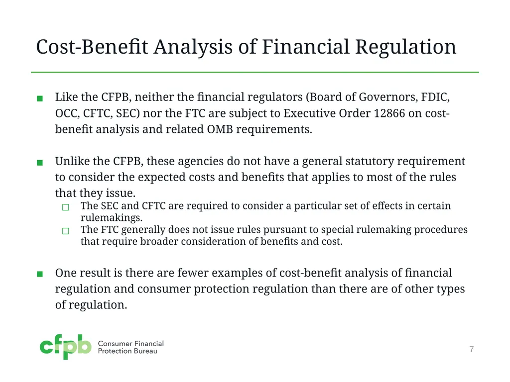 Cost-Benefit Analysis Prepared for presentation to - slide 7 of 13