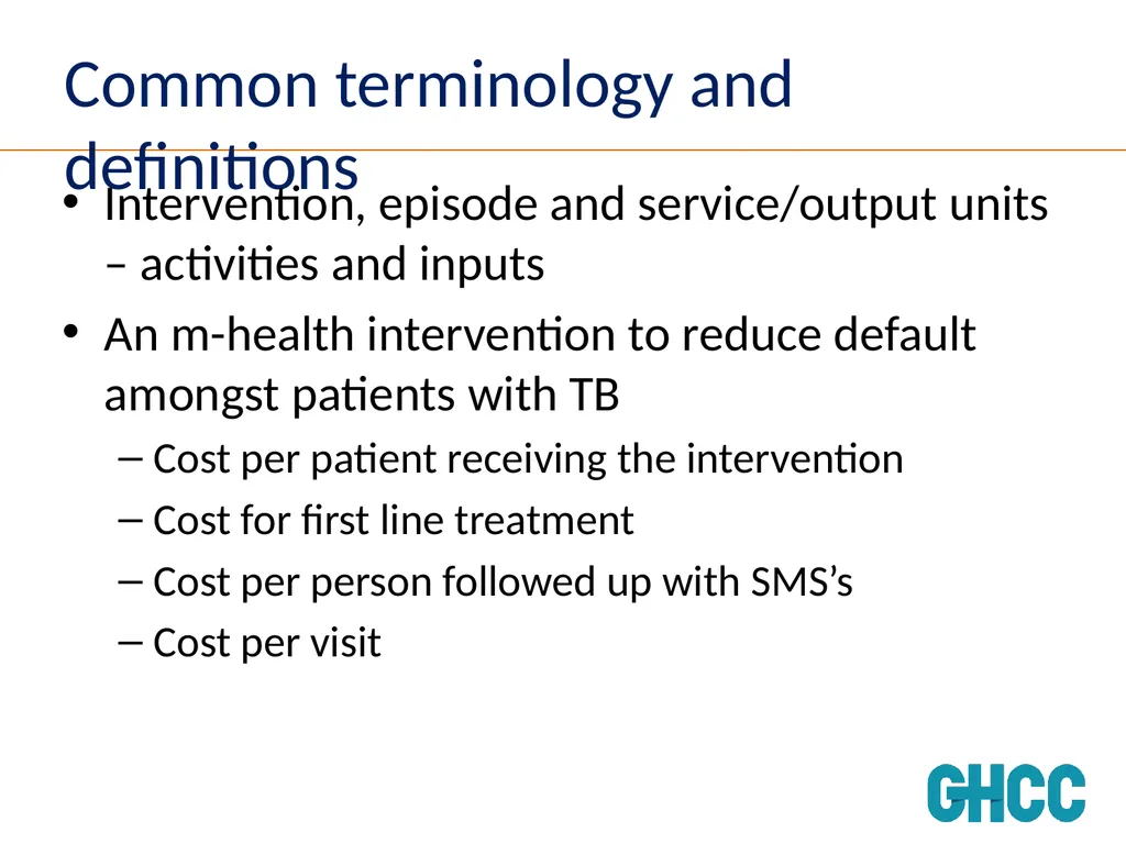 Setting Standards for Global Health Costing Anna - slide 37 of 49