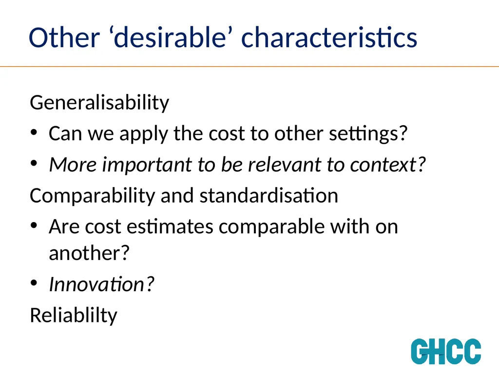 Setting Standards for Global Health Costing Anna - slide 11 of 49