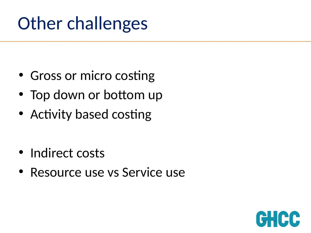 Setting Standards for Global Health Costing Anna - slide 39 of 49