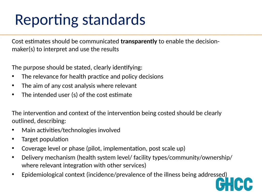 Setting Standards for Global Health Costing Anna - slide 46 of 49