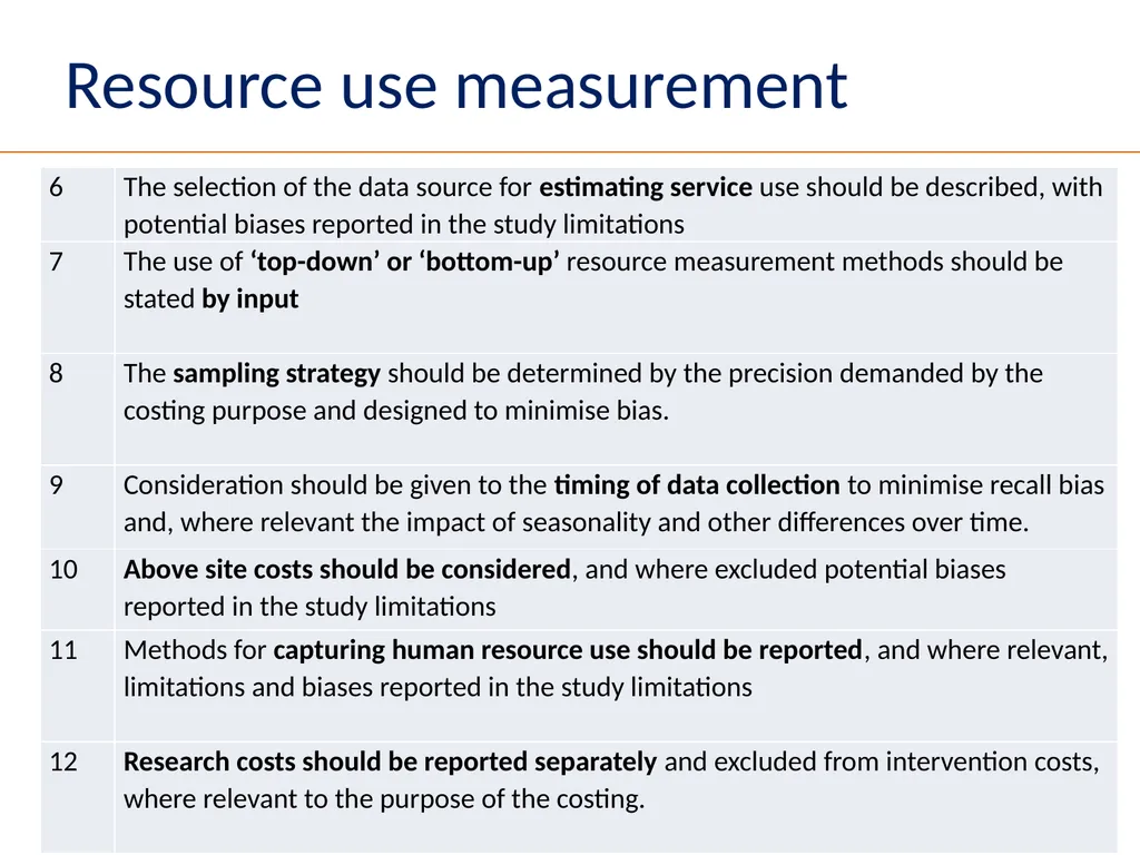 Setting Standards for Global Health Costing Anna - slide 43 of 49