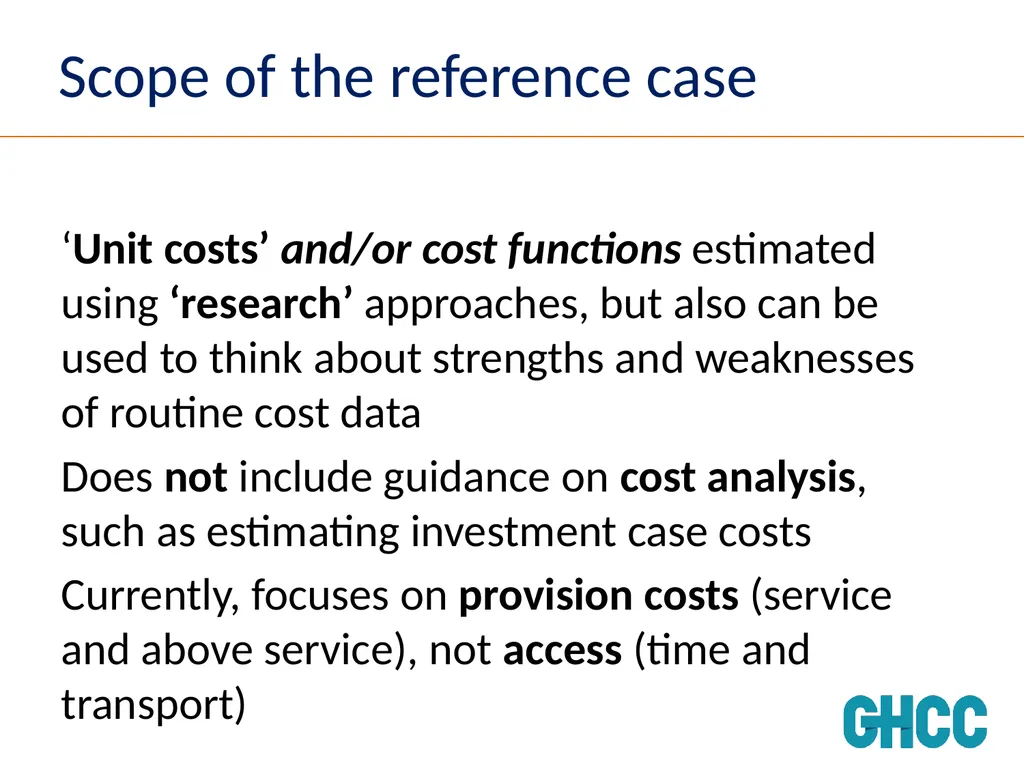 Setting Standards for Global Health Costing Anna - slide 16 of 49