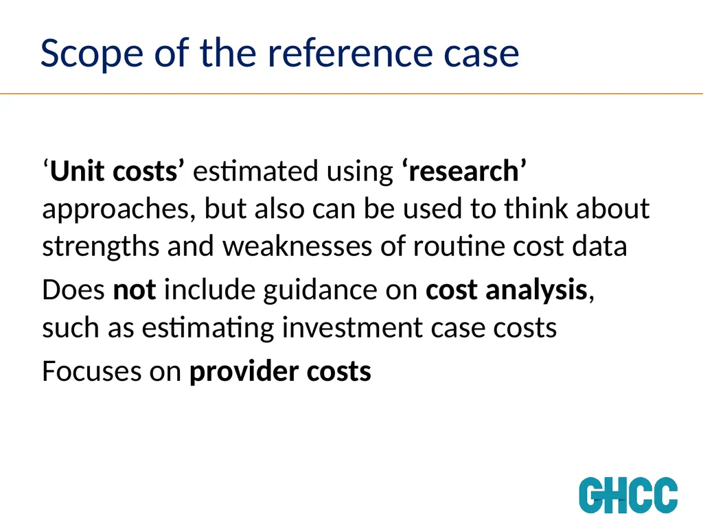 Setting Standards for Global Health Costing Anna - slide 31 of 49