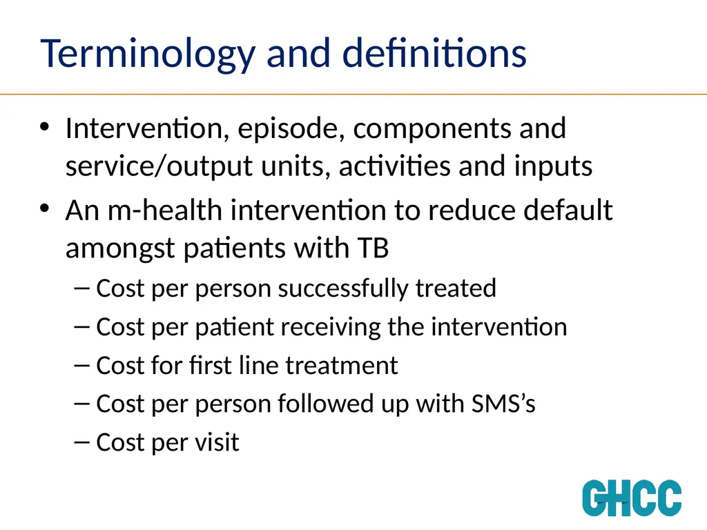 Setting Standards for Global Health Costing Anna - slide 17 of 49