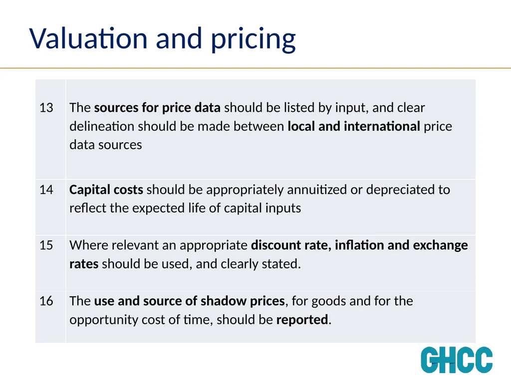 Setting Standards for Global Health Costing Anna - slide 23 of 49