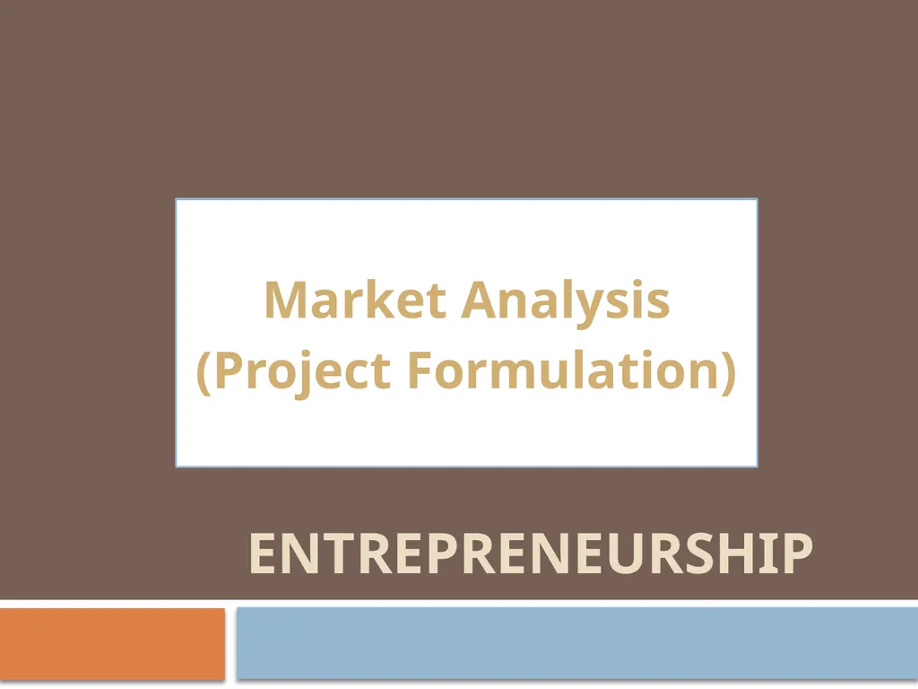 Entrepreneurship Market Analysis (Project - slide 1 of 30
