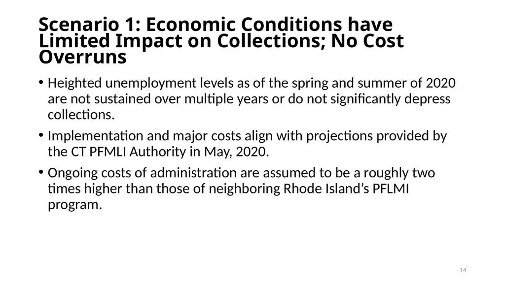 Financial Analysis & Trust Fund Forecasts in the - slide 14 of 35
