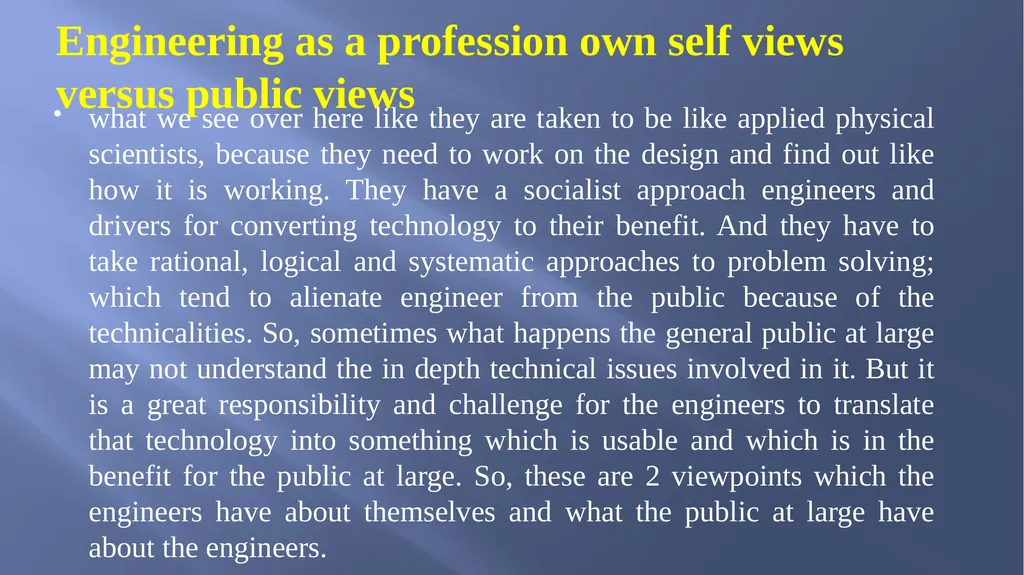 Engineering Profession Ethics Chapter Three/ - slide 6 of 13