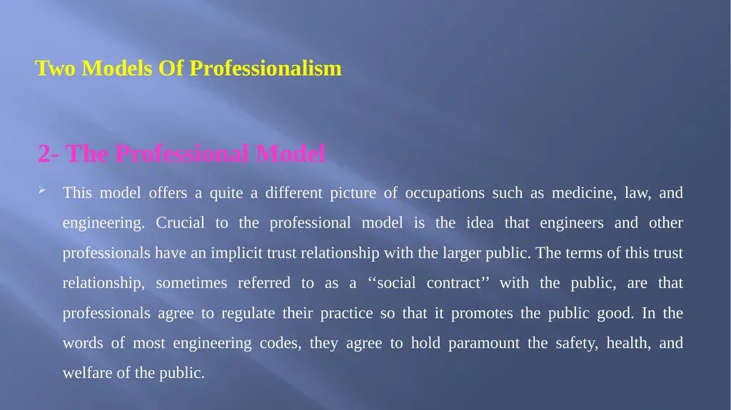 Engineering Profession Ethics Chapter Three/ - slide 13 of 13
