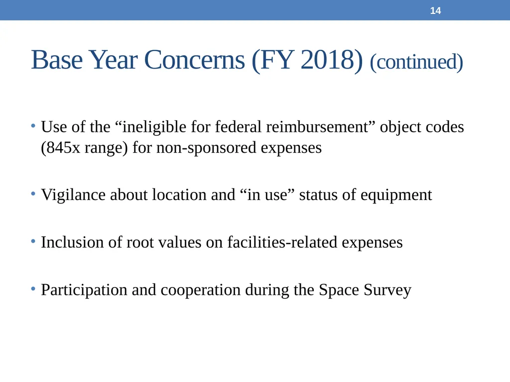 May 19, 2017 Office for Sponsored Programs Cost - slide 14 of 15